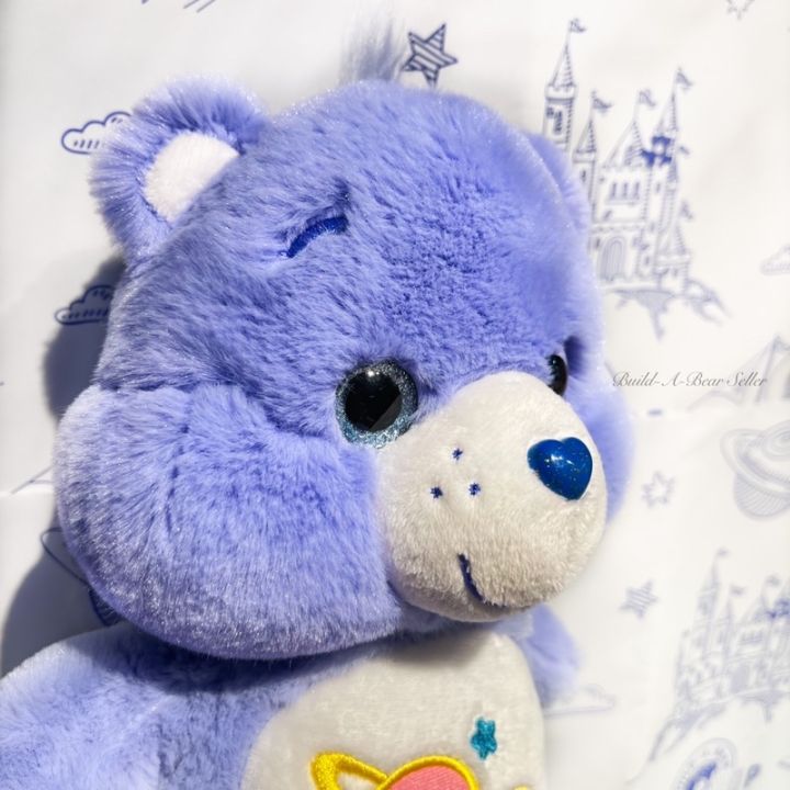 ตุ๊กตาหมีแคร์แบร์-carebears-ตาแก้ว-เดย์ดรีม-13-นิ้ว-day-dream-bear-สินค้ามือสองนำเข้าจากอเมริกา