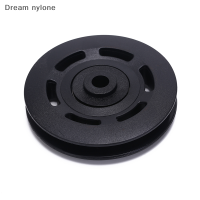 Dream nylone 1PC 90mm Black BEARING Pulley WHEEL CABLE อุปกรณ์ยิม Part ชุดอุปกรณ์สำหรับออกกำลังกาย