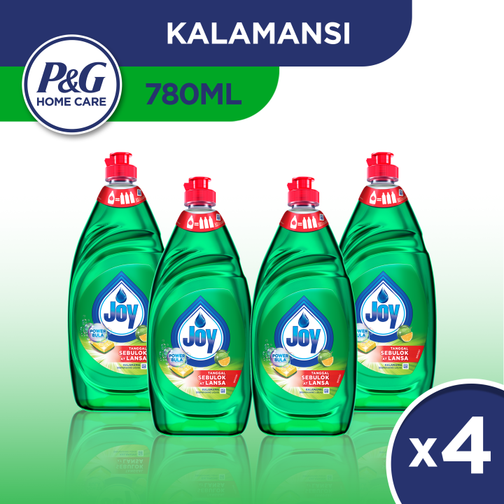 [Bundle Of 4] Joy Dishwashing Liquid Kalamansi Lemon Bundle 780ml ...