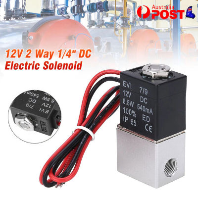 12V 1/4" 12V 2 Way 1/4" DC Electric Solenoid Air Valve Normally Closed AirValve