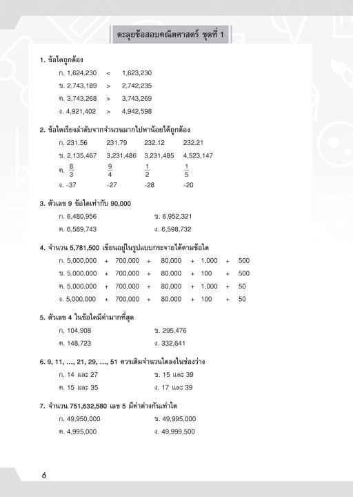 inspal-หนังสือ-ตะลุยข้อสอบคณิต-ป-6-เตรียมสอบเข้า-ม-1-โรงเรียนดัง-ฉบับรวมข้อสอบ