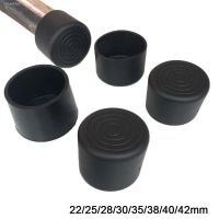 ❧ 4pcs Black PVC Rubber Chair Table Feet Pipe Tubing End Cover Caps Cap Floor Protection Pads ID 22/25/28/30/35/38/40/42mm