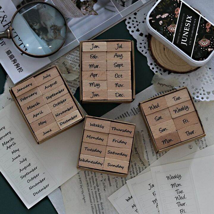 midoo-vintage-creative-chinese-number-week-month-stamp-diy-wooden-rubber-stamps-for-scrapbooking-bullet-journaling