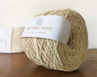 knit-เส้นฝ้าย ( แพ็ค 6 ม้วน ) ถักโครเชต์ cotton yarn ธรรมชาติ