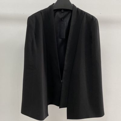 Ready Stock European American Style Summer Fashion New Long-Sleeved Jacket Cloak Shawl Fake Two-Piece O