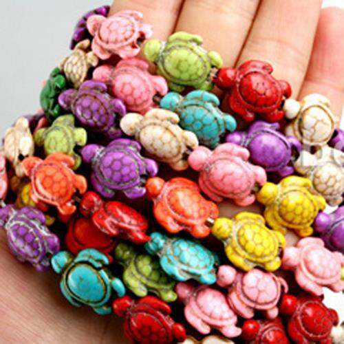 hot-selling-14x17mm-synthetic-animal-dyed-turtle-spacer-stone-beads-for-diy-fashion-charms-bracelet-necklace-jewelry