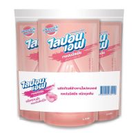 [ส่งฟรี!!!] ไลปอนเอฟ น้ำยาล้างจาน กลิ่นเจแปนนีสพีช 500 มล. x 3 ถุงLipon F Dishwashing Liquid Japanese Peach 500 ml x 3 Bags