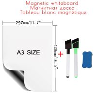 A3 Size Whiteboard Magnet fridge Magnetic Board for notes for Wall Calendar Message Drawing marker Wall stickers Plan de Travail