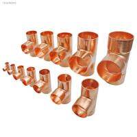 ◙☒ 6.35mm - 50.8mm Copper Welding Pipe Fitting Equal Tee Type Connector 3 Ways for Air Conditioning Refrigeration