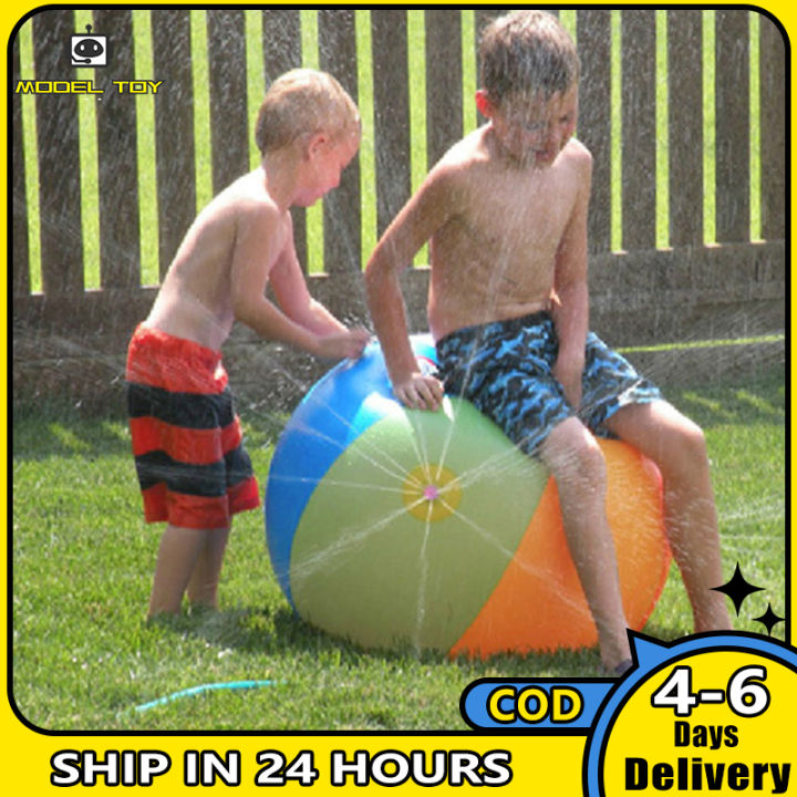 ของเล่นเป่าลมรถบรรทุกของเล่นลูกโป่งน้ำลูกบอลสายรุ้งสำหรับเด็กสวนหลังบ้านกลางแจ้งสระว่ายน้ำริมชายหาด