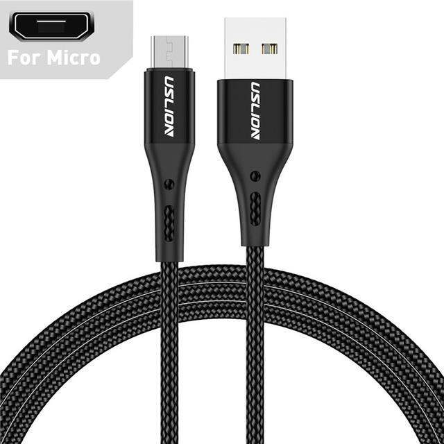 uslion-black-micro-usb-cable-fast-charging-for-xiaomi-android-mobile-phone-data-cable-for-samsung-micro-usb-charger-wires-3m-2m