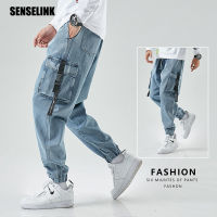 Men Cargo Pants Joggers Denim Baggy Harem Streetwear Men Outdoor Casual Fashion Pants Plus Size Hip Hop Jeans Trousers Men M-8XL