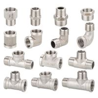 304 Stainless Steel Water Pipe Joint 4 Points 6 Pair Wire Inner Outer Direct Elbow Tee Reducing Diameter Warming Accessories