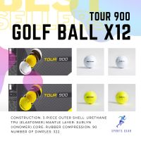 INESIS กอล์ฟ ลูกกอล์ฟ Golf Ball TOUR 900 X12 ( Golf ball TOUR 900 X12 ) ลูกกอล์ฟใหม่ golfball  ไม้กอล์ฟ ลูกกอล์ฟสี