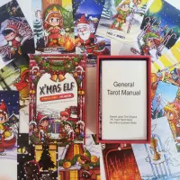 80Pcs Xmas Elf Tarot Green Edition โดย Mate Horonumber Xmas Elf ใน Christmas Land Tarot การ์ดสำหรับผู้เริ่มต้นติดตาม RWS