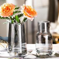 （HOT) แจกันไฮโดรโปนิกส์แจกันแก้วแบบเรียบง่ายการจัดดอกไม้แจกันขนาดเล็กโต๊ะรับประทานอาหารในห้องนั่งเล่น