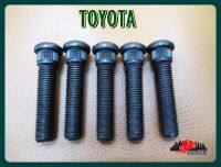 TOYOTA  WHEEL SCREW "LONG" SET "BLACK" dia.1" (5 PCS.) // แกนสกรูล้อ , น็อตล้อยาวพิเศษ (5 ตัว) สินค้าคุณภาพดี