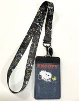 SNOOPY Y สายคล้องคอ สายคล้องบัตร ที่ใส่บัตร ซองใส่บัตร ที่ใส่บัตร พร้อมสายคล้องคอ ลาย SNOOPY Y งานดีสวยงาม สำหรับ บัตร 6x8 cm (body 7x11cm)งานสวย BY NOEYNEST