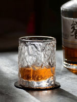 Japan Aderia Design First Snow Whisky Glass Old Fashioned Whisky Glasses Thick Heavy Base EDO Crystal Glacier Tumbler Beer Cup