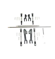 ALLOY ALUMINUM FRONT amp; REAR SWAY BAR amp; S2 STAINLESS STEEL LINKAGE - SET UDR321FRS FOR 1/7 TRAXXAS UNLIMITED DESERT RACER UDR