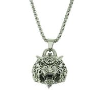 [COD] Personalized retro tiger head urn pendant to commemorate loved ones pet perfume bottle necklace can be opened