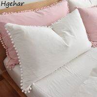 【CW】☑  Household Plain Pillowcase Breathable Removable Bedroom Pillows Cover Four