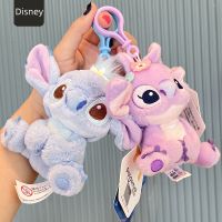 Stitch และ Angel กระเป๋าจี้น่ารักอะนิเมะ Plush ของเล่นน่ารัก Lilo &amp; Stitch จี้การ์ตูน Xmas ของขวัญสำหรับสาวคุณภาพสูง