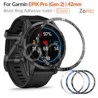 Zenia สำหรับ Garmin EPIX Pro (Gen 2) Sapphire Standard | 42mm ฝาครอบเคสสแตนเลสป้องกันรอยขีดข่วนเคสสมาร์ทวอชสำหรับเปลี่ยนอุปกรณ์เสริม