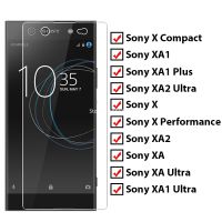 กระจกฟิล์มป้องกันโทรศัพท์สำหรับ Sony Xperia XA1 XA2อัลตร้าพลัส,ปกป้องหน้าจอ X Performance XA กระจกนิรภัยขนาดกะทัดรัด