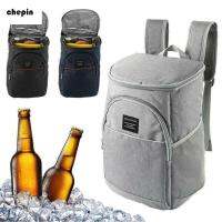 CHEPIN 20L การท่องเที่ยว หนา ให้อบอุ่น กันน้ำ กระเป๋าเป้สะพายหลังความร้อน กระเป๋าเก็บความเย็น กระเป๋าปิคนิคน้ำแข็ง ถุงอาหารกลางวัน