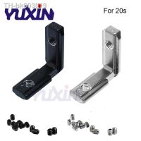 ✁☍ 50/30Pcs T Slot L Shape 90 Degree 2020 Series Aluminum Profile Accessories Inside Corner Connector Bracket With 4mm Screw