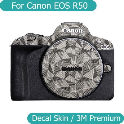 สำหรับ Canon ฟิล์มห่อไวนิลสติ๊กเกอร์ติดบนตัวเครื่อง R50แคนนอนกล้องไร้กระจกสติกเกอร์ป้องกันเสื้อโค้ท EOS EOSR50