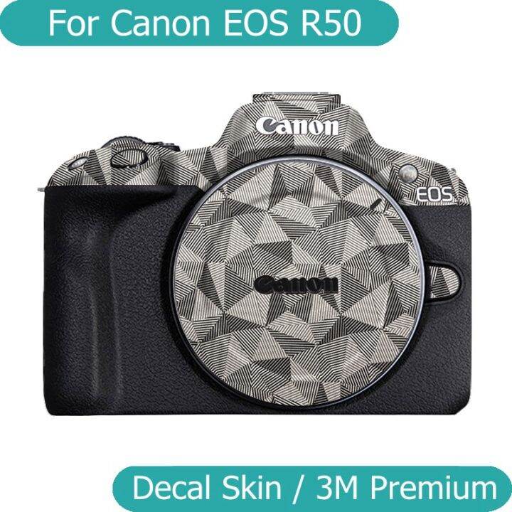 สำหรับ-canon-ฟิล์มห่อไวนิลสติ๊กเกอร์ติดบนตัวเครื่อง-r50แคนนอนกล้องไร้กระจกสติกเกอร์ป้องกันเสื้อโค้ท-eos-eosr50