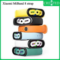 สายรัดข้อมือยางสำหรับ Mi Band 8สายอุปกรณ์ NFC สายรัดข้อมือสมาร์ทวอทช์สปอร์ตซิลิโคนสาย Xiaomi MiBand 8