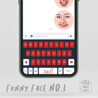 funny face no.3 Keyboard Theme⎮(E-Voucher) for Pastel Keyboard App