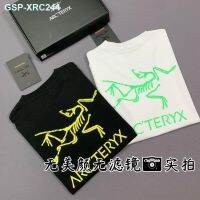 ♧Arcteryx เสื้อยืดแขนสั้นพิมพ์ลายด้านหลัง,สำหรับฤดูร้อนคุณภาพแบบดั้งเดิมเสื้อยืดทรงหลวมไซส์พิเศษ