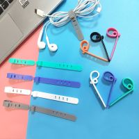 5PCS Cable Winder Organizer Silicone Earphone Clips Wire Cord Management Buckle Straps Cellphone Accessories Organization