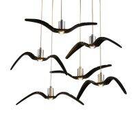 New Resin Brokis Pendant Lamp For Living Room Night Birds Silhouette Sky Freedom Bird Seagull Indoor Lighting Decor
