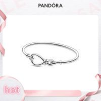 Pandoraˉ bracelet Pandoraˉ 925 silver eternity symbol flower knot bracelet 598893C00 romantic temperament สร้อยข้อมือแพนดอร่า  แพนดอร่า 925 เงินนิรันดร์สัญลักษณ์ดอกไม้ปมสร้อยข้อมือโรแมนติกอารมณ์