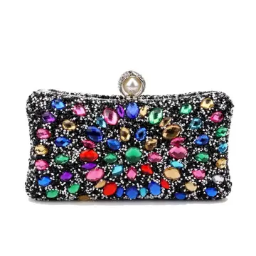 Stone colour clearance clutch bag