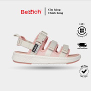 Giày Sandal Nữ Unisex BeRich - 279, 3 Quai, Màu sắc Kem x Hồng