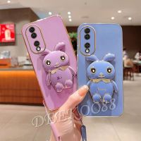 เคสสำหรับ Honor โทรศัพท์มือถือ90 Lite X8a Magic5 Pro 5G 4G 2023เคสโทรศัพท์รูปการ์ตูนพร้อมที่ยึดขาตั้งกระต่ายน่ารักสายคล้องมือปลอกนิ่มที่คลุม Honor90Lite Honor90