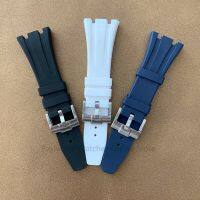 26mm Silicone Watch Strap Watches Accessories Stainless Steel Buckle Watch Bands for AP Case