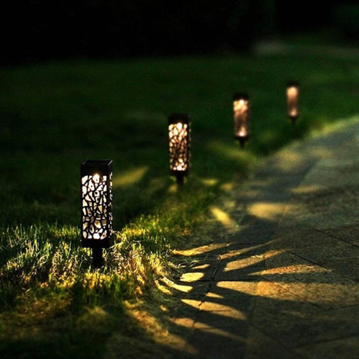 ไฟนำทางพลังงานแสงอาทิตย์สำหรับไฟในสวน-led-กลางแจ้ง6ชิ้นตกแต่งคริสต์มาสฮัลโลวีนสำหรับลานระเบียงในสวนลาน