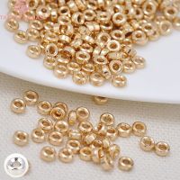 (3009)20PCS 4MM 5MM 6MM 24K Gold Color Plated Brass Round Spacer Beads High Quality Diy Jewelry Accessories Wireless Earbuds Accessories