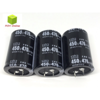 CAPACITOR 470UF450V ขาเขี้ยว ไซร์ 35*50mm แพ็ค2ตัว