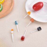 Cute school supplies Fruit Fork Mini Cartoon Children Snack Cake Dessert Pick Toothpick Bento Lunches Party Decoration