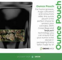 1 Ounce ถุงบ่ม Grove Bags ขนาด 1 ออนซ์ 1 oz Grovebag Grove bag Terploc Grove Bag 1oz 1 oz ounce