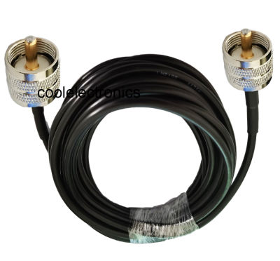 LMR195 UHF PL259 male to UHF PL259 Male Connector RF Coaxial Coax Cable 50ohm 50cm 1/2/3/5/10/15/20/30m