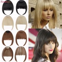 Benehair Synthetic Fake Blunt Air Bangs Clip In Hair Extensions Fake Fringe False Hairpiece For Women Clip In Bangs Fake Hair